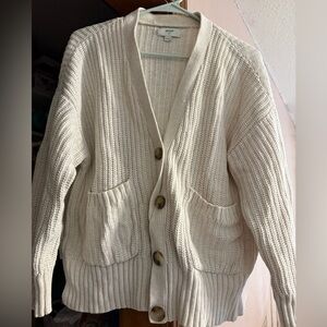 Aerie cream cardigan size small
